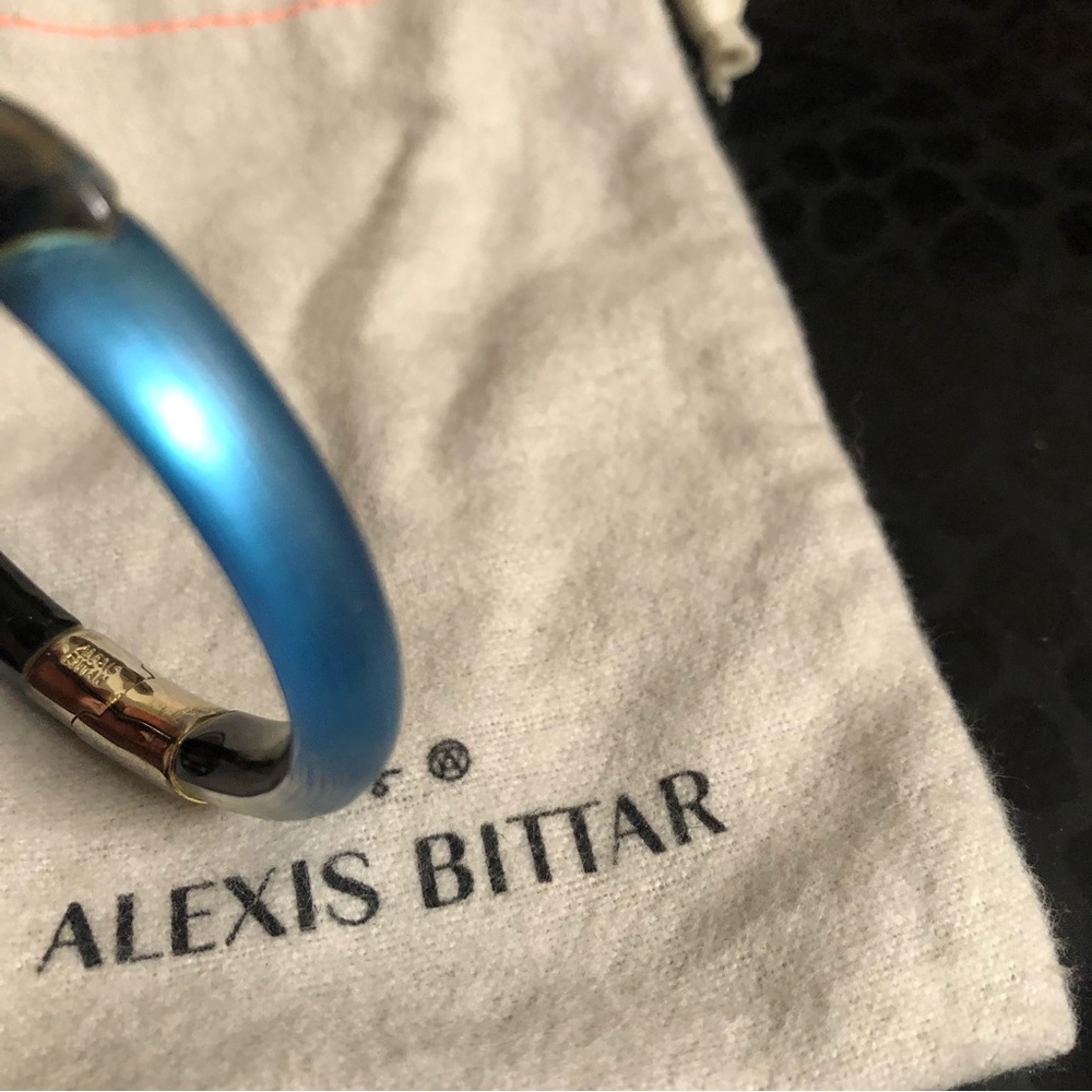 Alexis Bittar Indigo Hinge Bracelet And Earrings Set - Picture 5 of 16